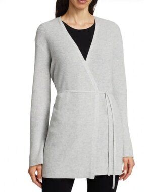 Theory 100% Cashmere Tie Cardigan